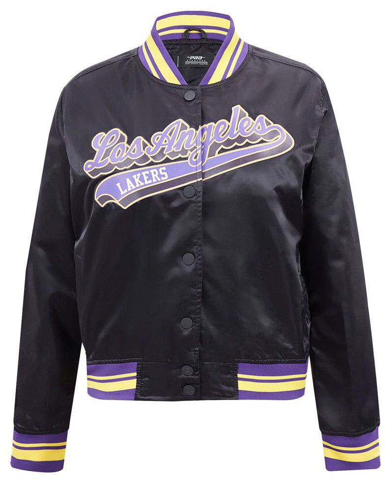 Pro Standard Women's Los Angeles Lakers Script Black Boxy Jacket product image