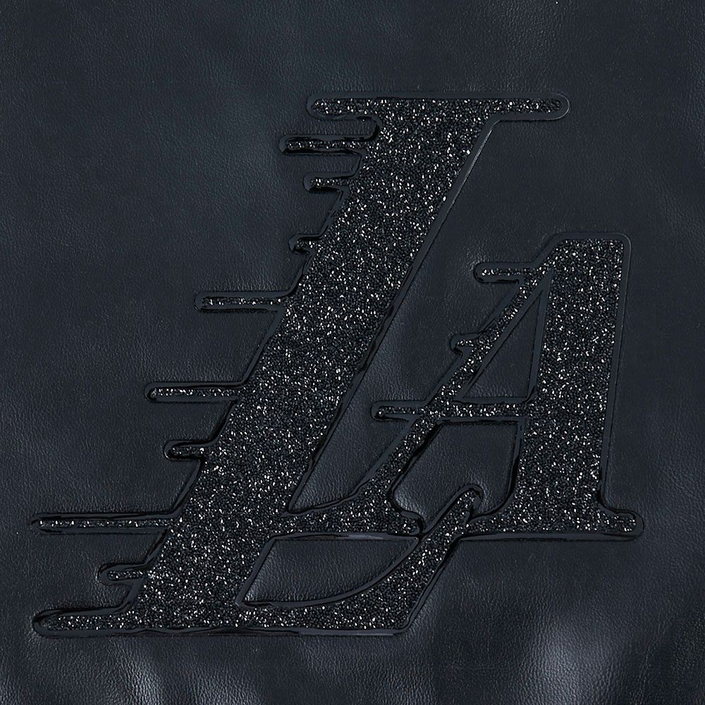 Pro Standard Women's Los Angeles Lakers Black Full-Zip Leather Jacket product image