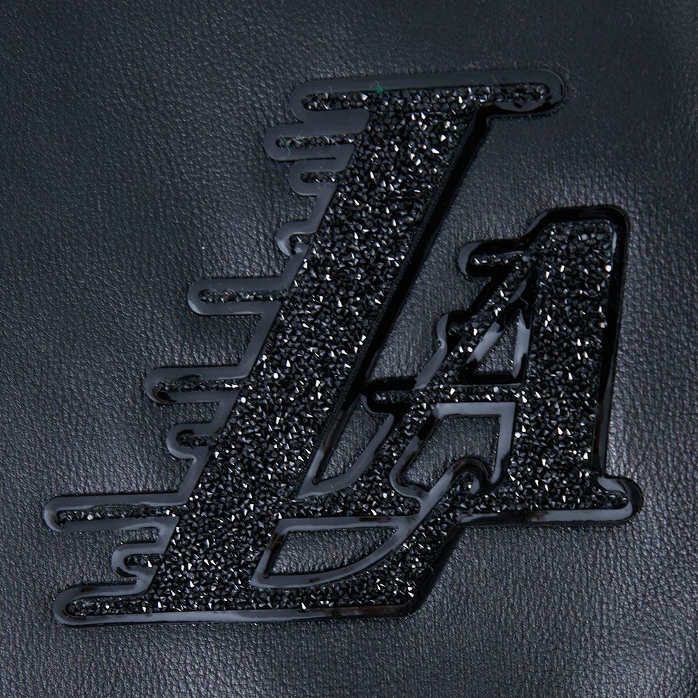 Pro Standard Women's Los Angeles Lakers Black Full-Zip Leather Jacket product image