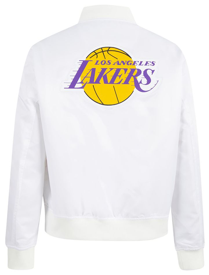 Pro Standard Women's Los Angeles Lakers White Classic Satin Jacket product image