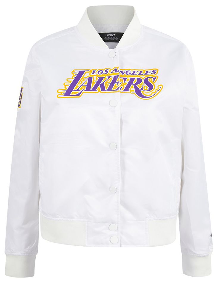 Pro Standard Women's Los Angeles Lakers White Classic Satin Jacket product image