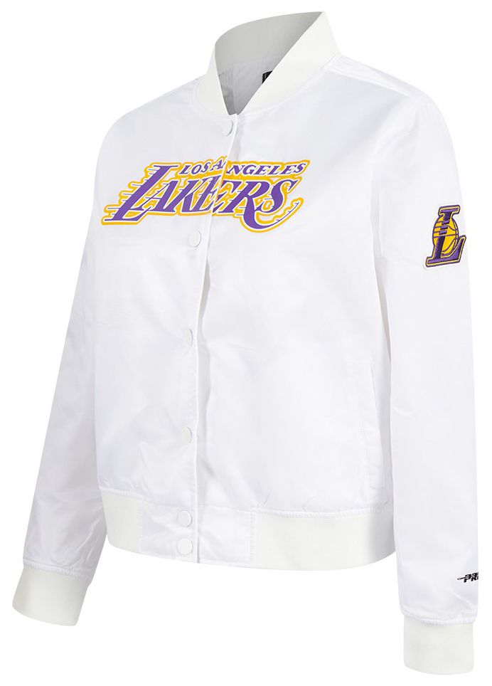 Pro Standard Women's Los Angeles Lakers White Classic Satin Jacket product image