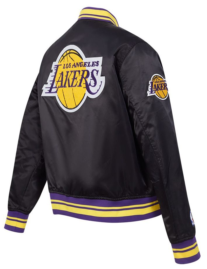 Pro Standard Women's Los Angeles Lakers Black Retro Classic Rib Satin Jacket product image