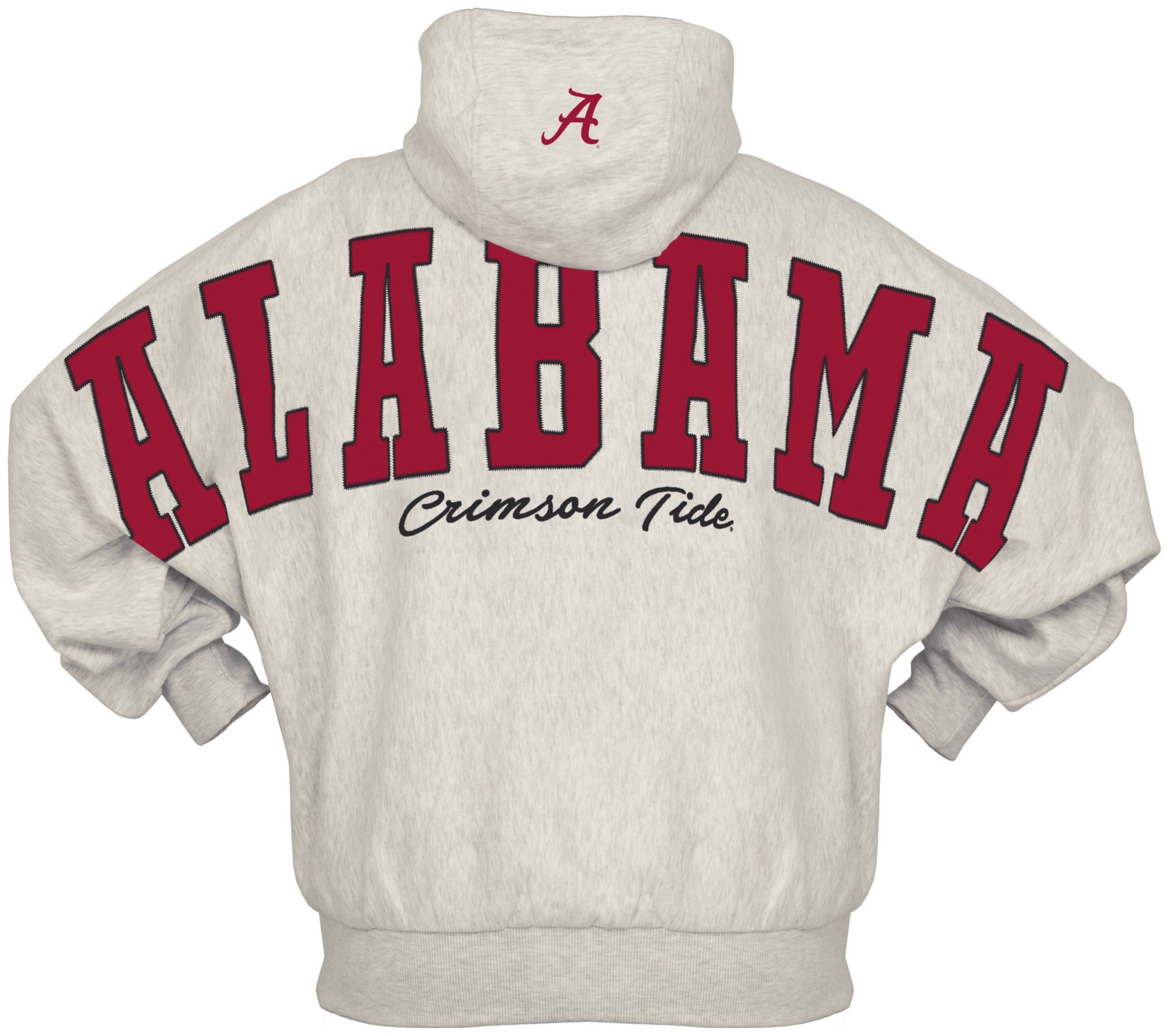Pressbox Women's Alabama Crimson Tide Grey Belvedere Oversized Hoodie product image