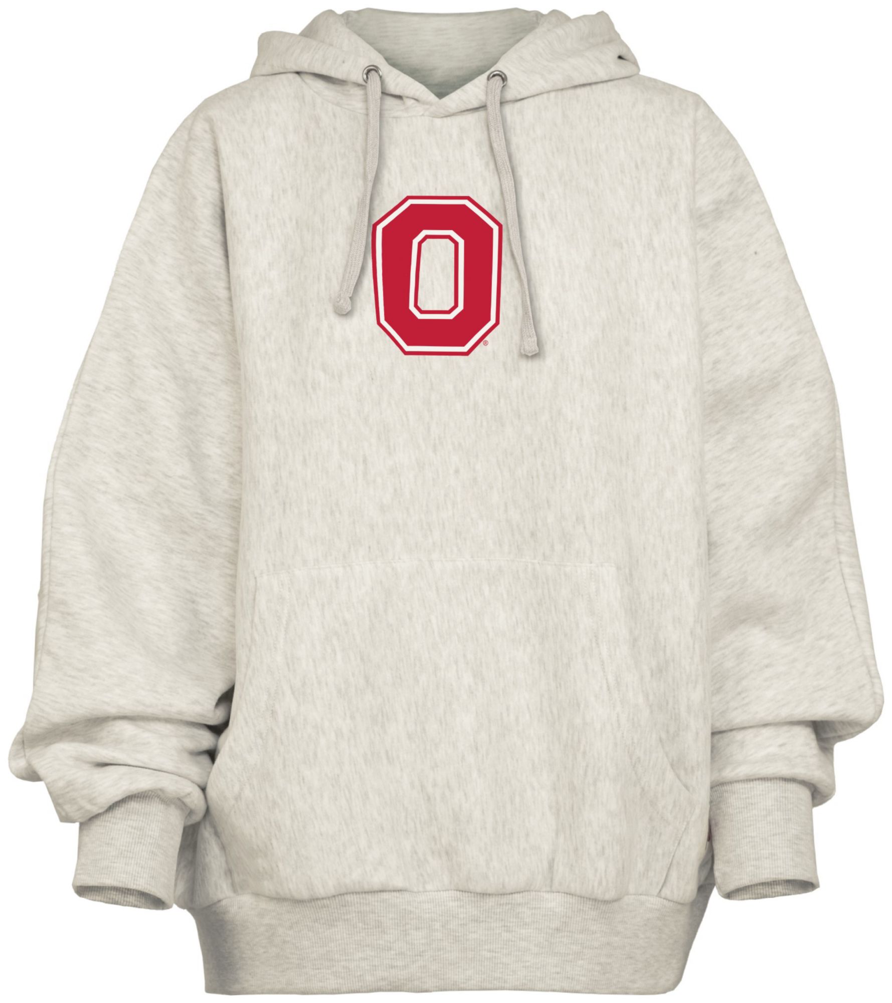 Pressbox Women's Ohio State Buckeyes Grey Belvedere Oversized Hoodie product image