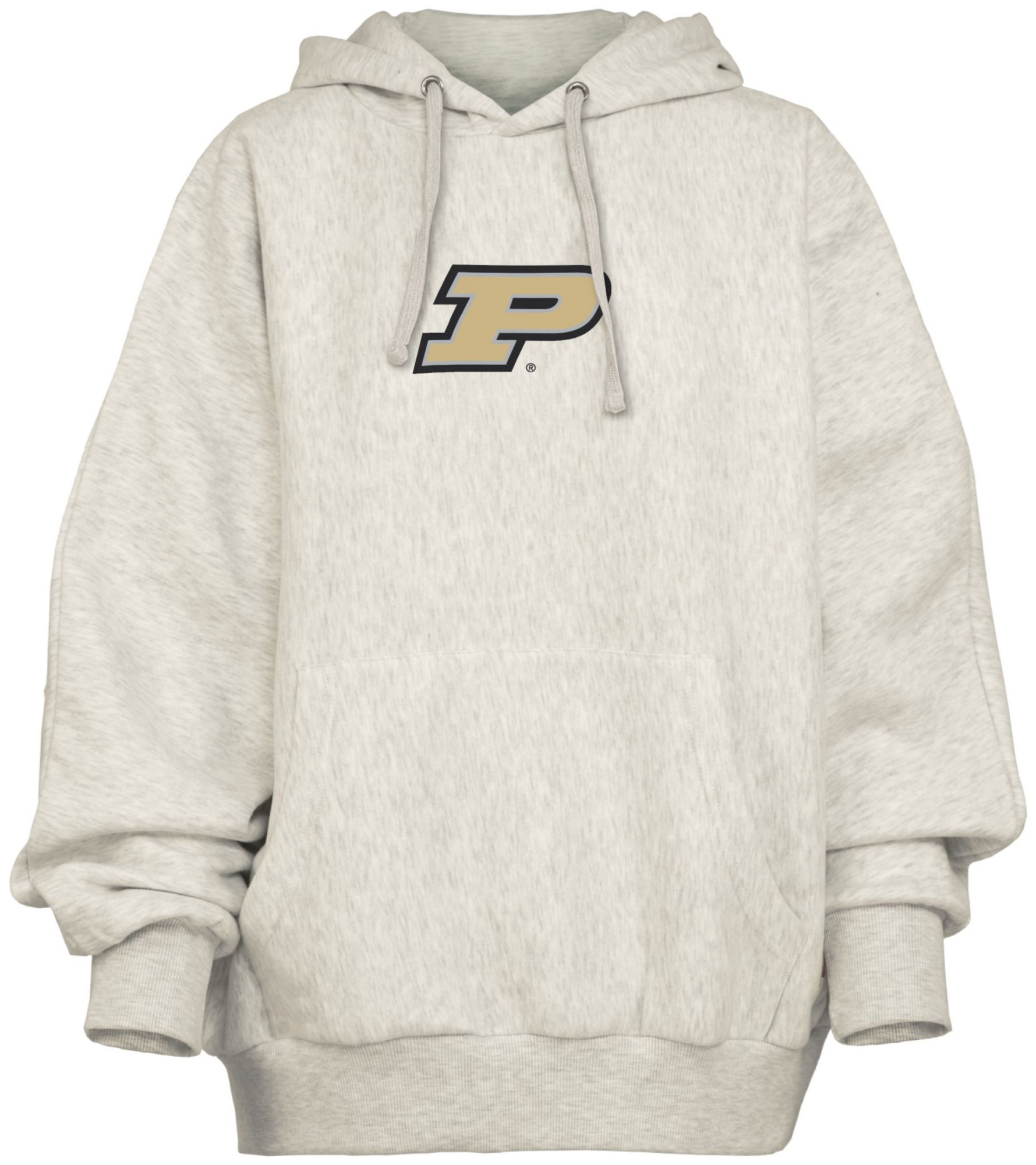 Pressbox Women's Purdue Boilermakers Grey Belvedere Oversized Hoodie product image