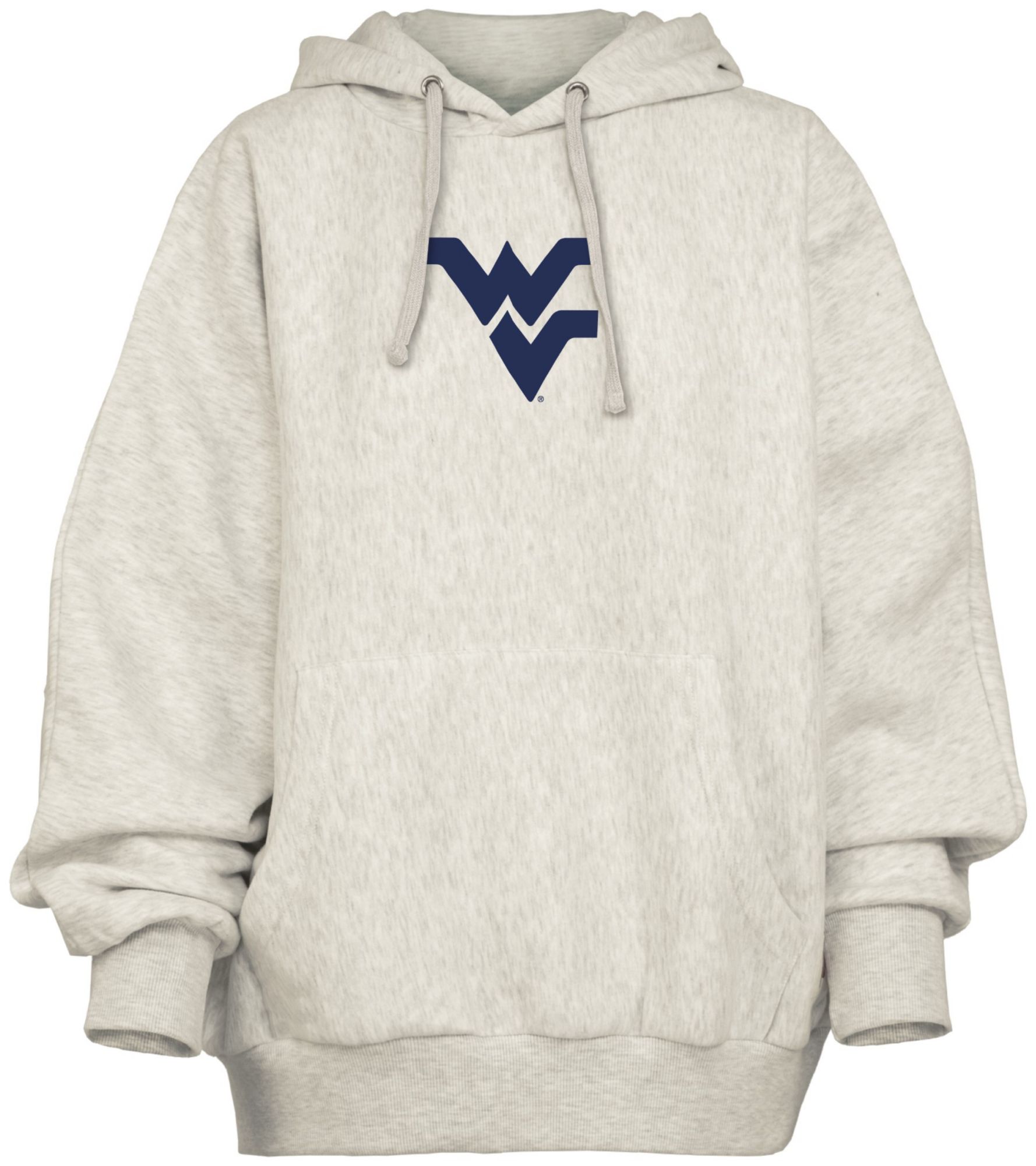 Pressbox Women's West Virginia Mountaineers Grey Belvedere Oversized Hoodie product image
