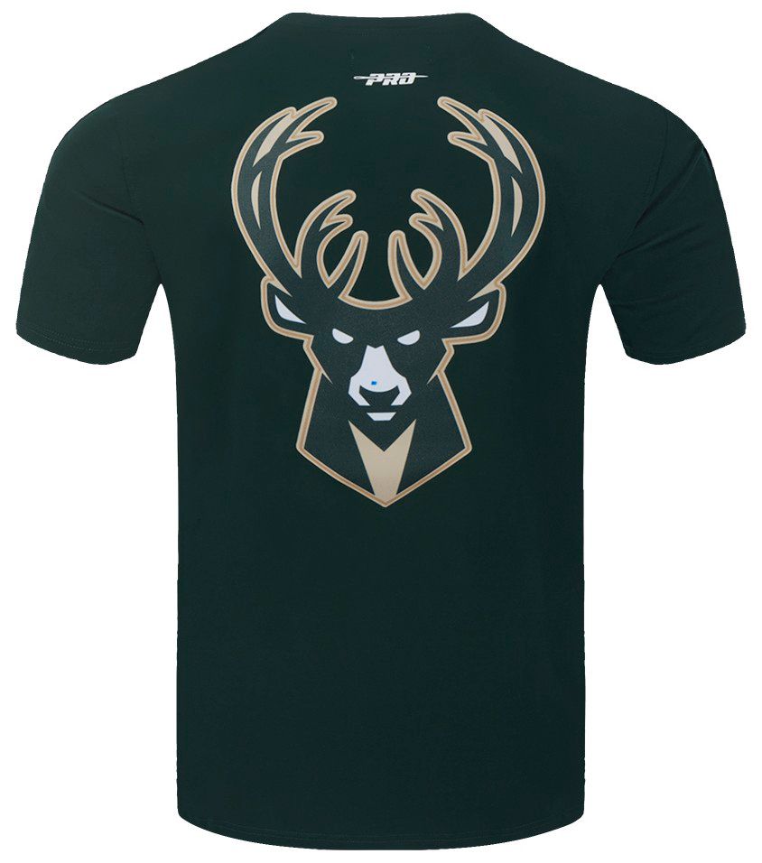 Pro Standard Men's Milwaukee Bucks Green Classic Mesh Striped Short Sleeve T-Shirt product image