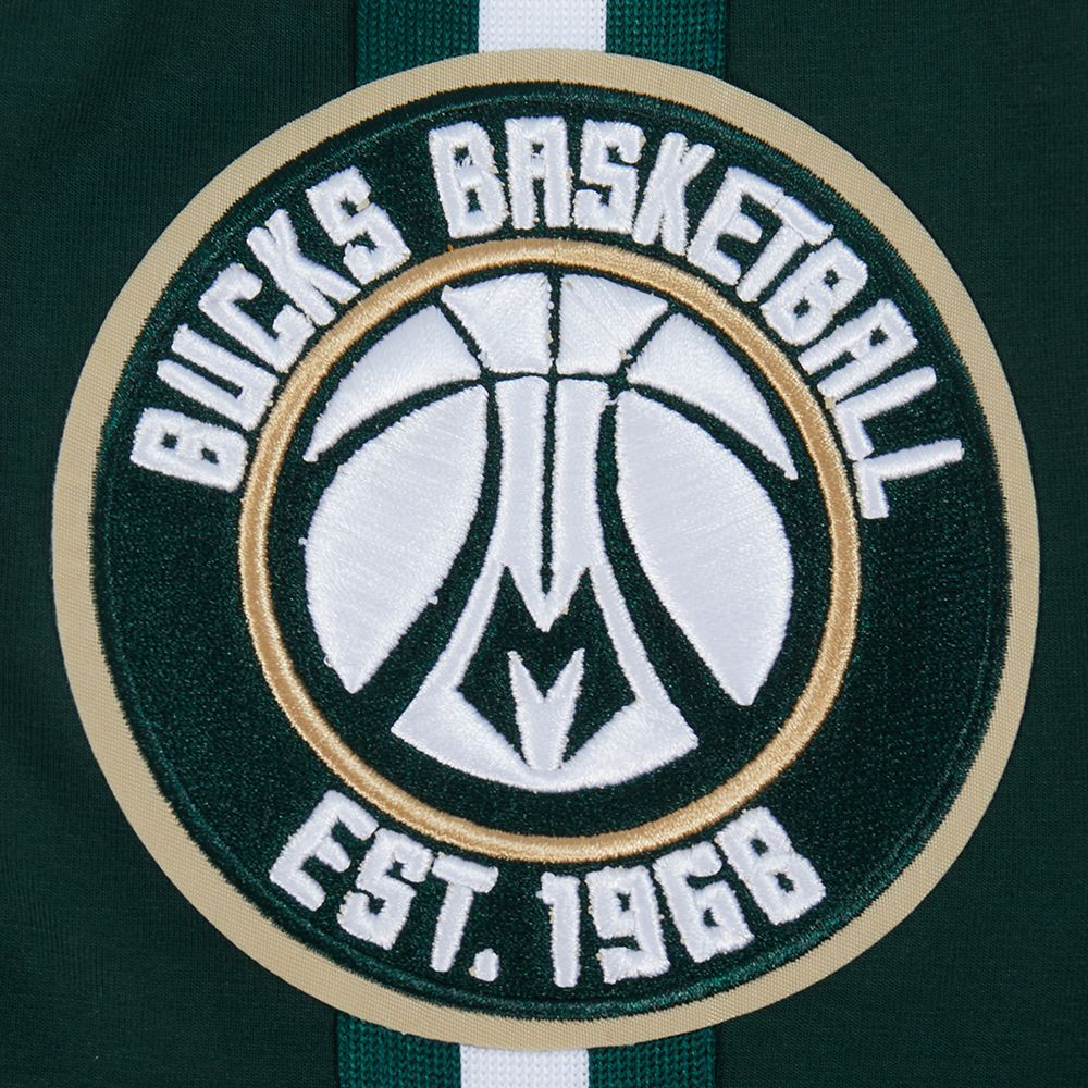 Pro Standard Men's Milwaukee Bucks Green Classic Mesh Striped Short Sleeve T-Shirt product image