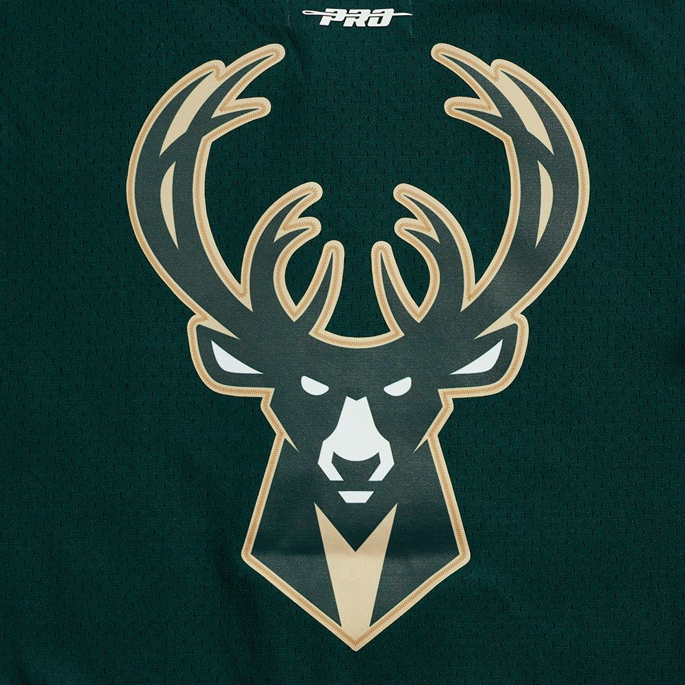 Pro Standard Men's Milwaukee Bucks Green Classic Mesh Button Down Shirt product image