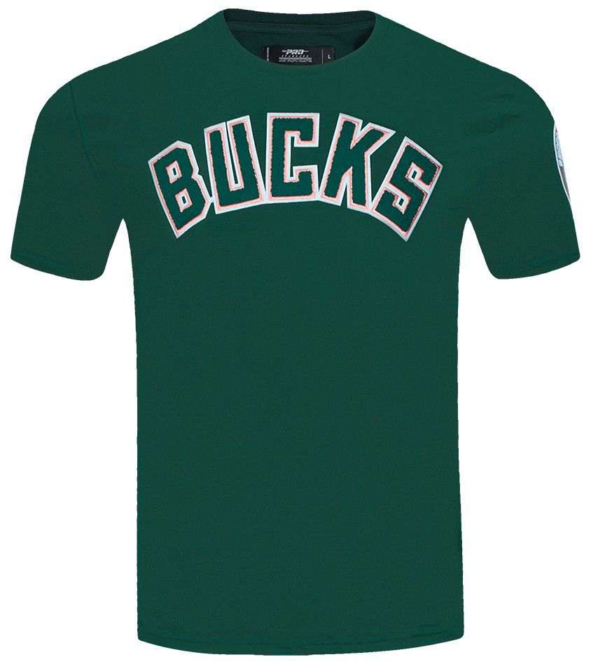 Pro Standard Men's Milwaukee Bucks Green Classic Chenille T-Shirt product image