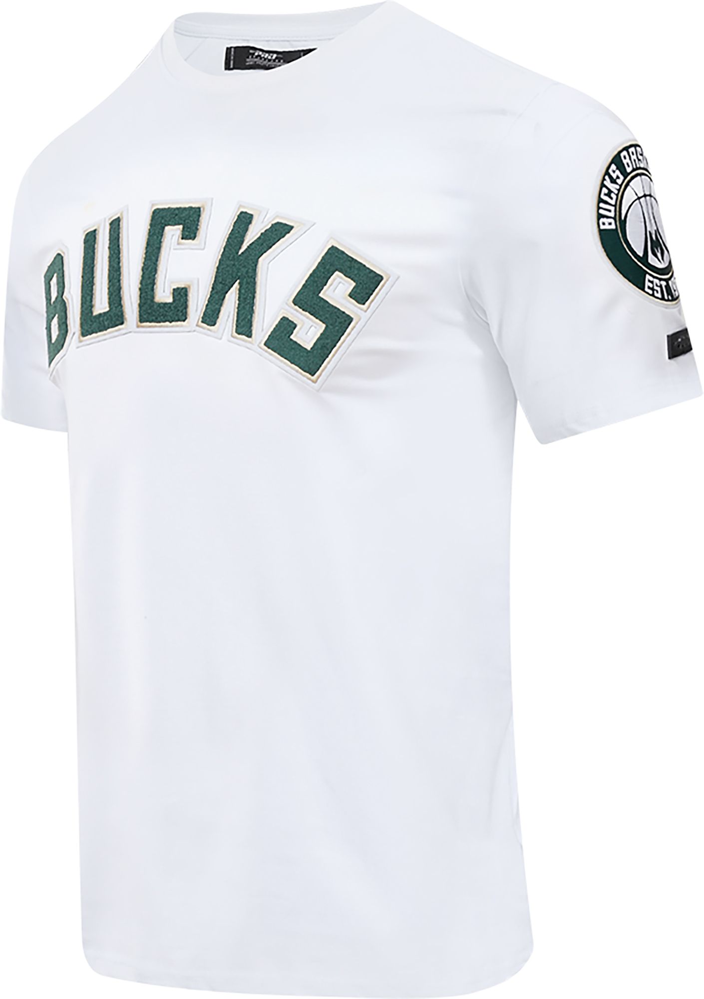 Pro Standard Milwaukee Bucks White Chenille T-Shirt product image