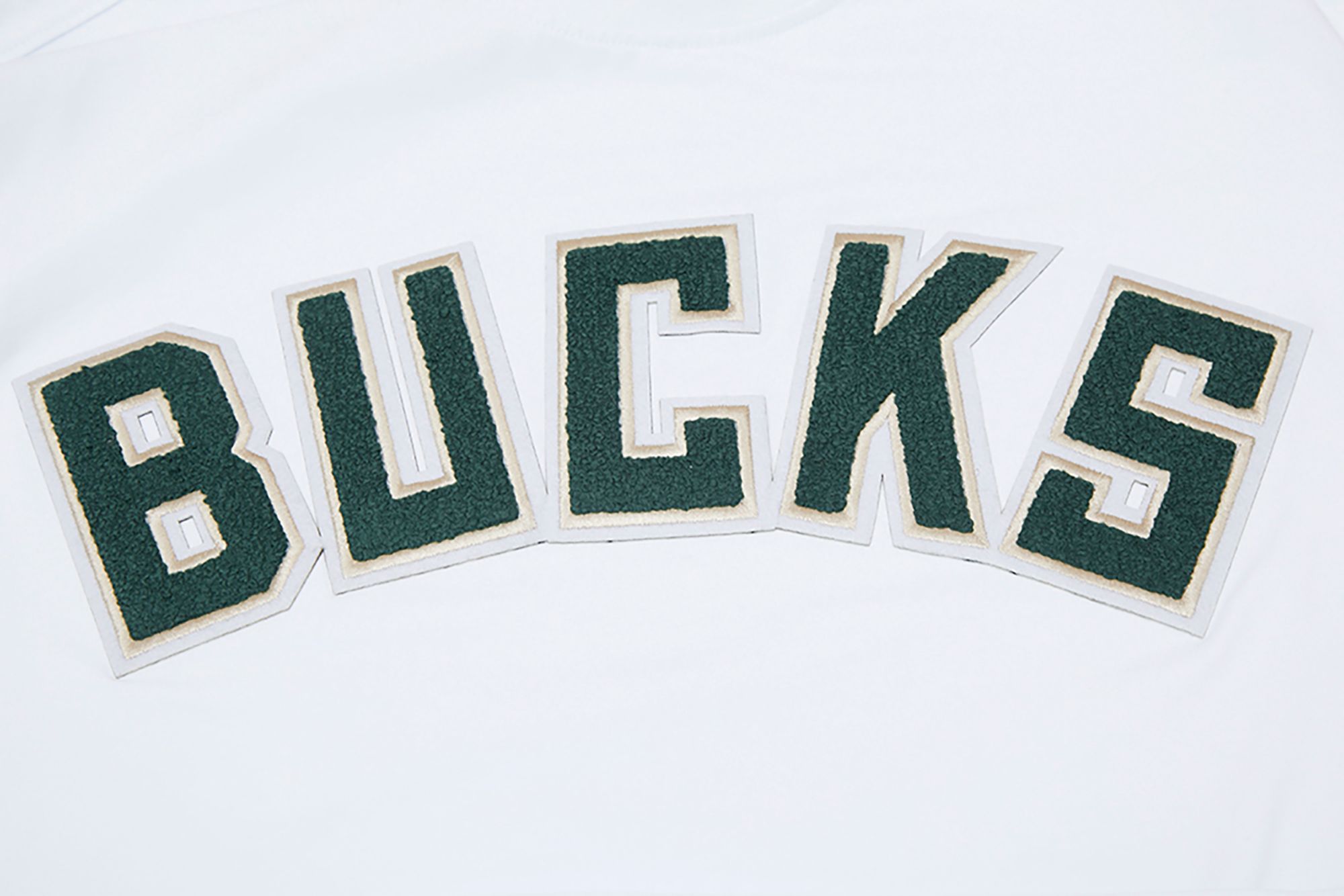 Pro Standard Milwaukee Bucks White Chenille T-Shirt product image