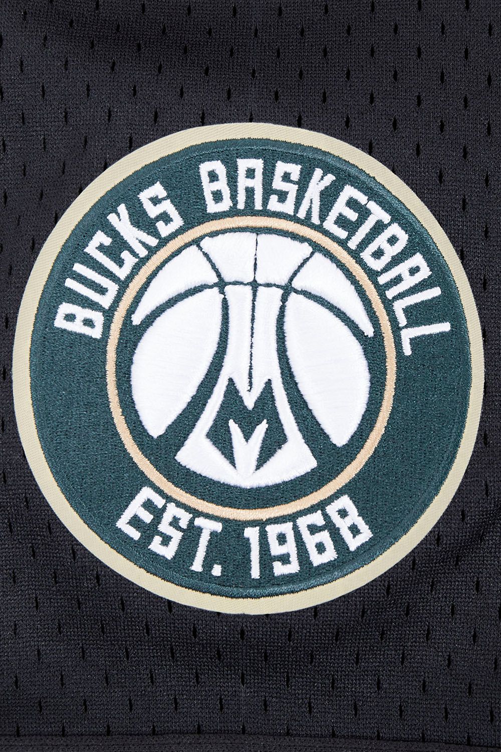 Pro Standard Men's Milwaukee Bucks Black Script Tail Mesh Button Down Shirt product image