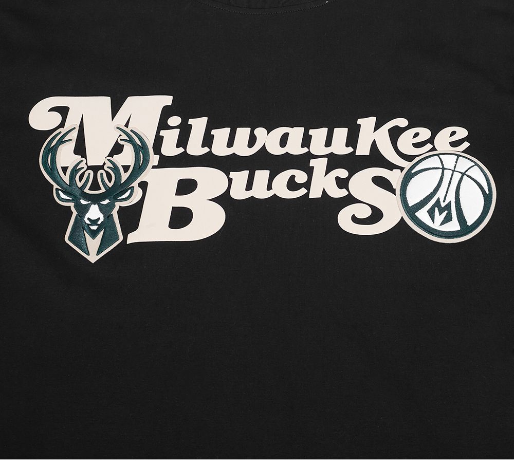 Pro Standard Men's Milwaukee Bucks Black Souvenir Short Sleeve T-Shirt product image