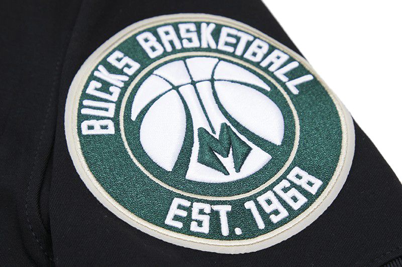 Pro Standard Men's Milwaukee Bucks Black Classic Chenille T-Shirt product image