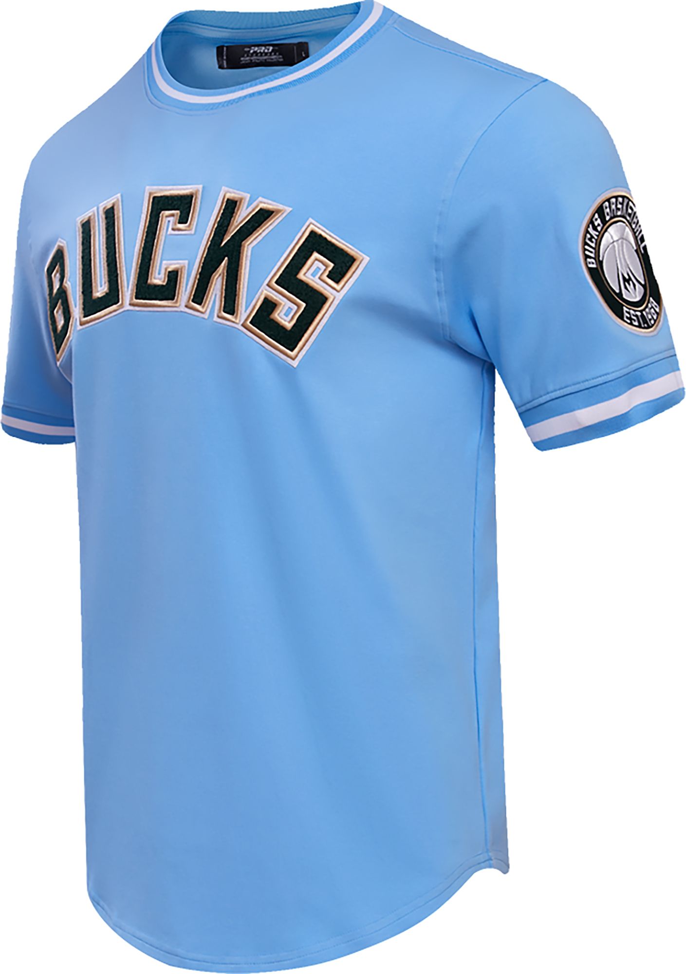 Pro Standard Milwaukee Bucks Blue Chenille T-Shirt product image