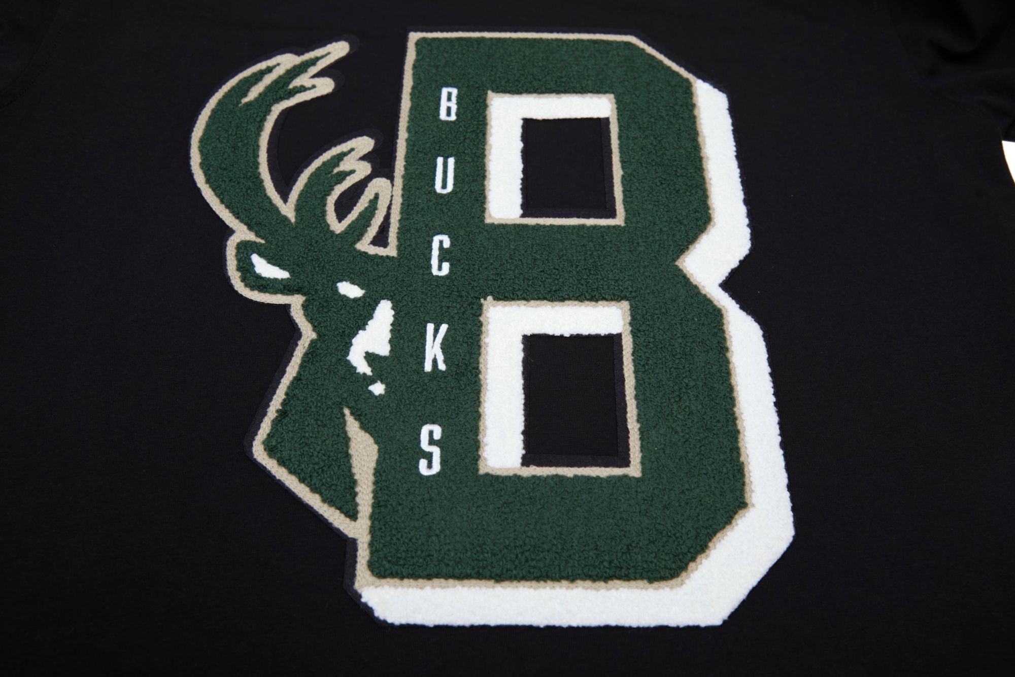 Pro Standard Men's Milwaukee Bucks Black Mash Up T-Shirt product image