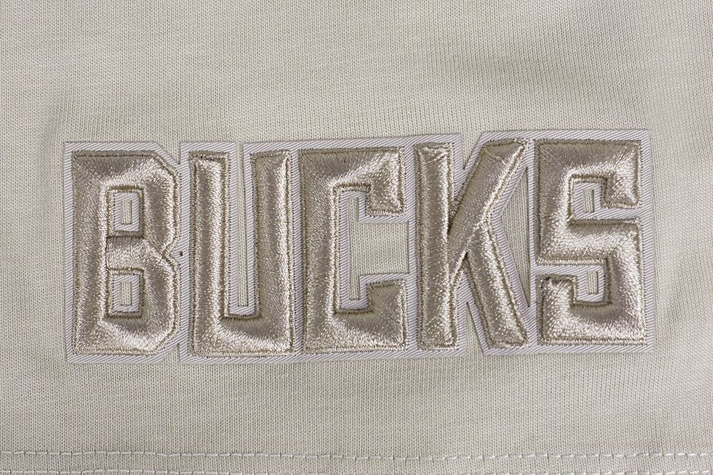 Pro Standard Men's Milwaukee Bucks Taupe Neutral Drop Shoulder Short Sleeve T-Shirt product image