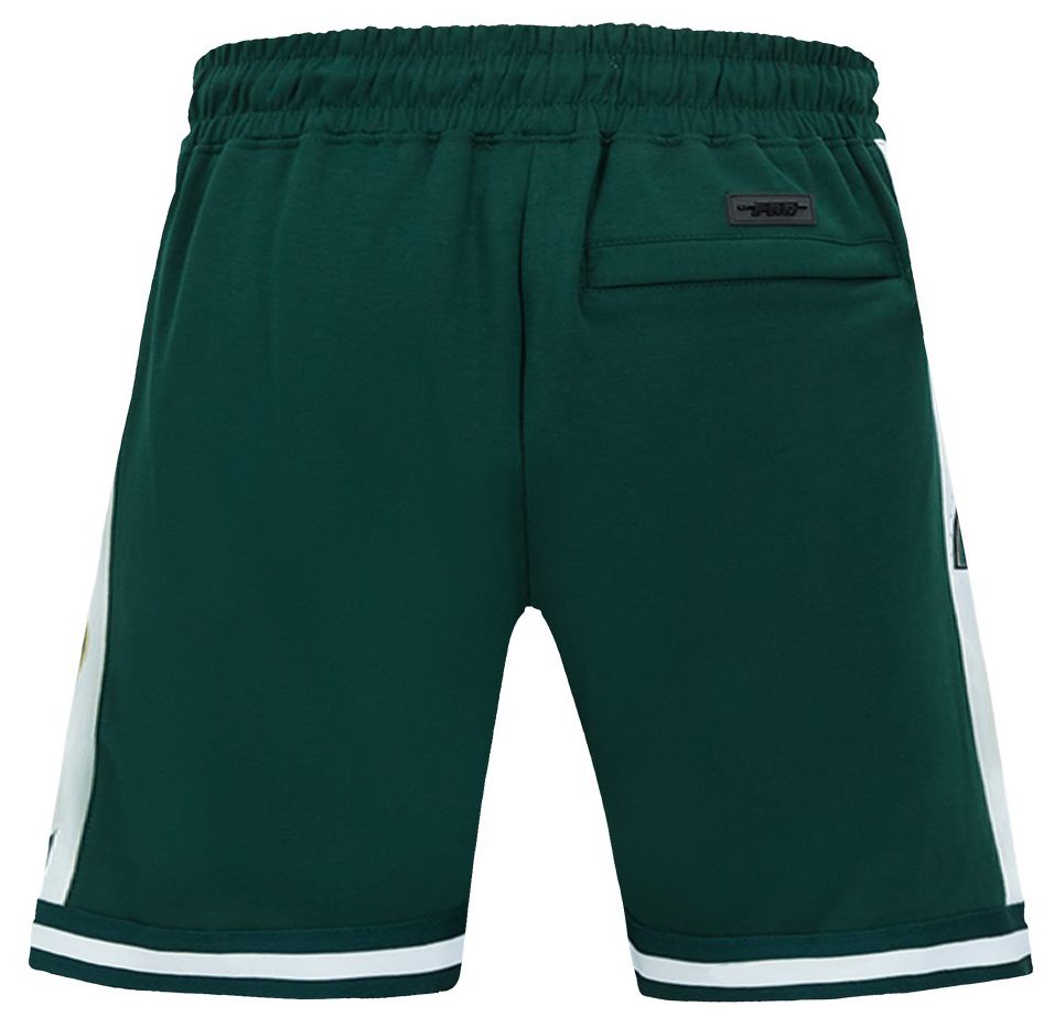 Pro Standard Men's Milwaukee Bucks Green Script Tail Fleece Shorts product image