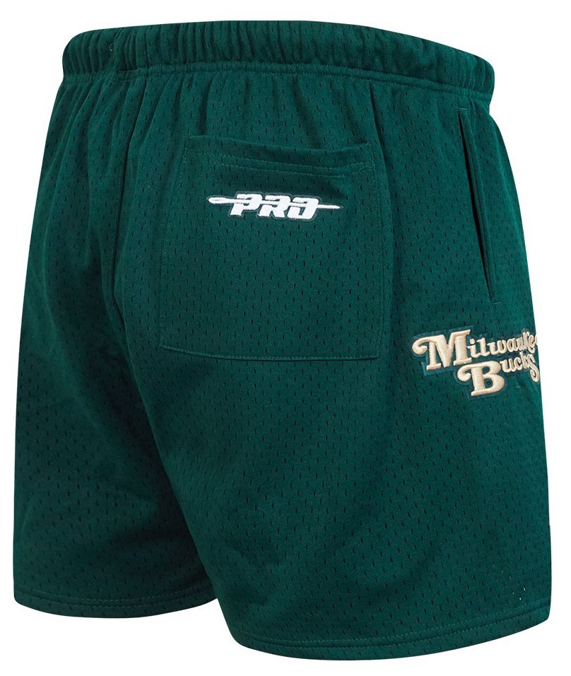 Pro Standard Men's Milwaukee Bucks Green Souvenir Mesh Shorts product image