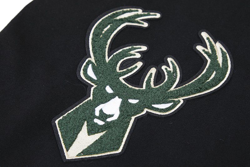 Pro Standard Men's Milwaukee Bucks Black Classic Chenille Shorts product image