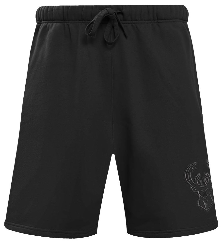 Pro Standard Men's Milwaukee Bucks Black Neutral Fleece Shorts product image