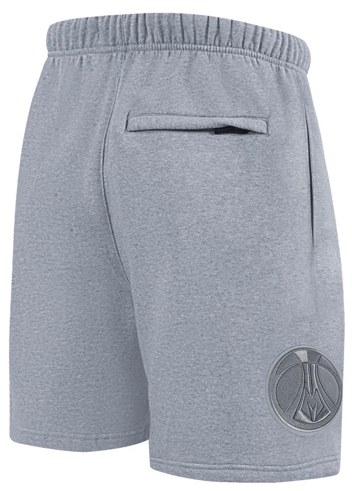 Pro Standard Men's Milwaukee Bucks Gray Neutral Fleece Shorts product image