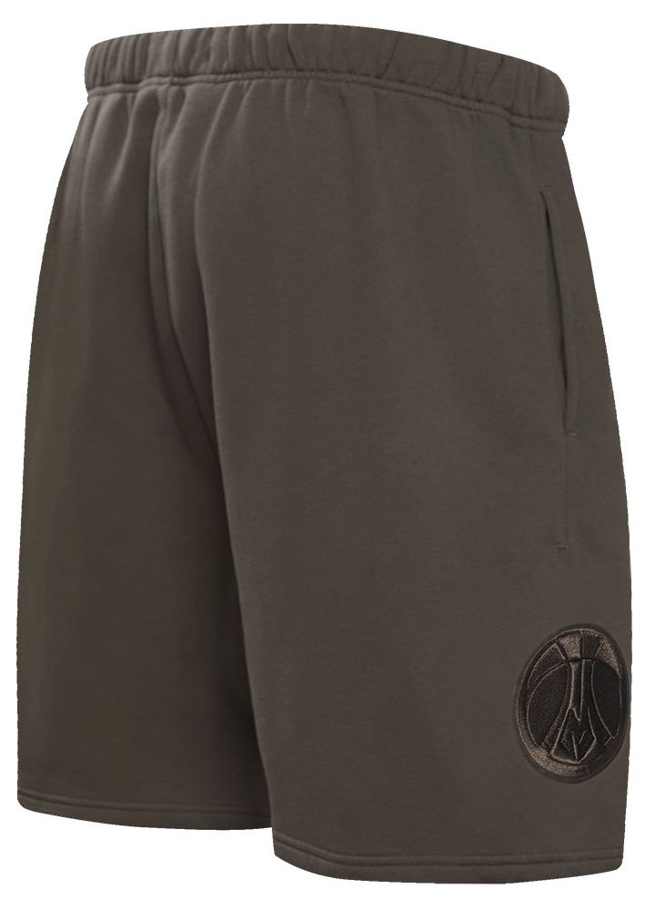 Pro Standard Men's Milwaukee Bucks Taupe Neutral Fleece Shorts product image