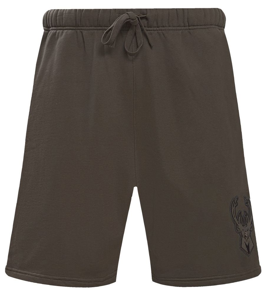 Pro Standard Men's Milwaukee Bucks Taupe Neutral Fleece Shorts product image