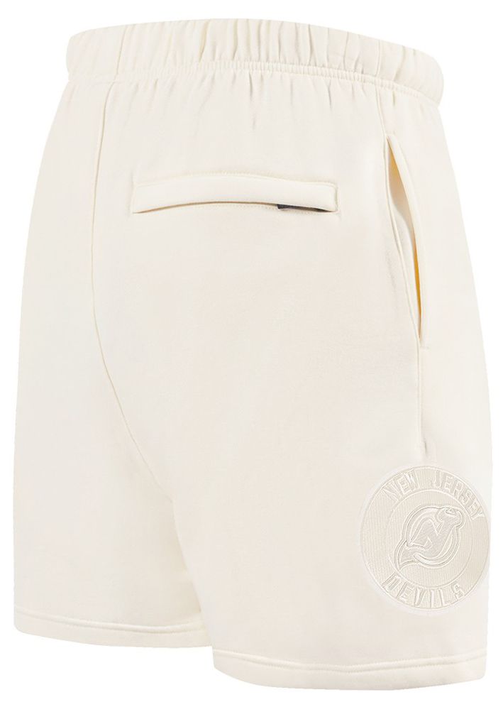 Pro Standard Men's Milwaukee Bucks Off White Neutral Fleece Shorts product image