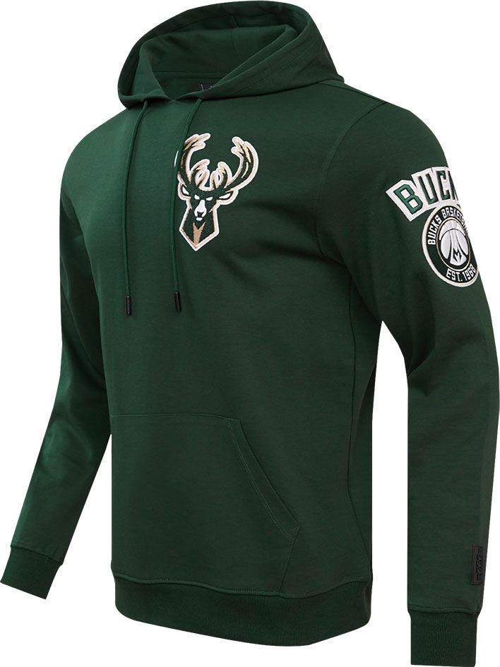 Pro Standard Men's Milwaukee Bucks Green Chenille Pullover Hoodie product image