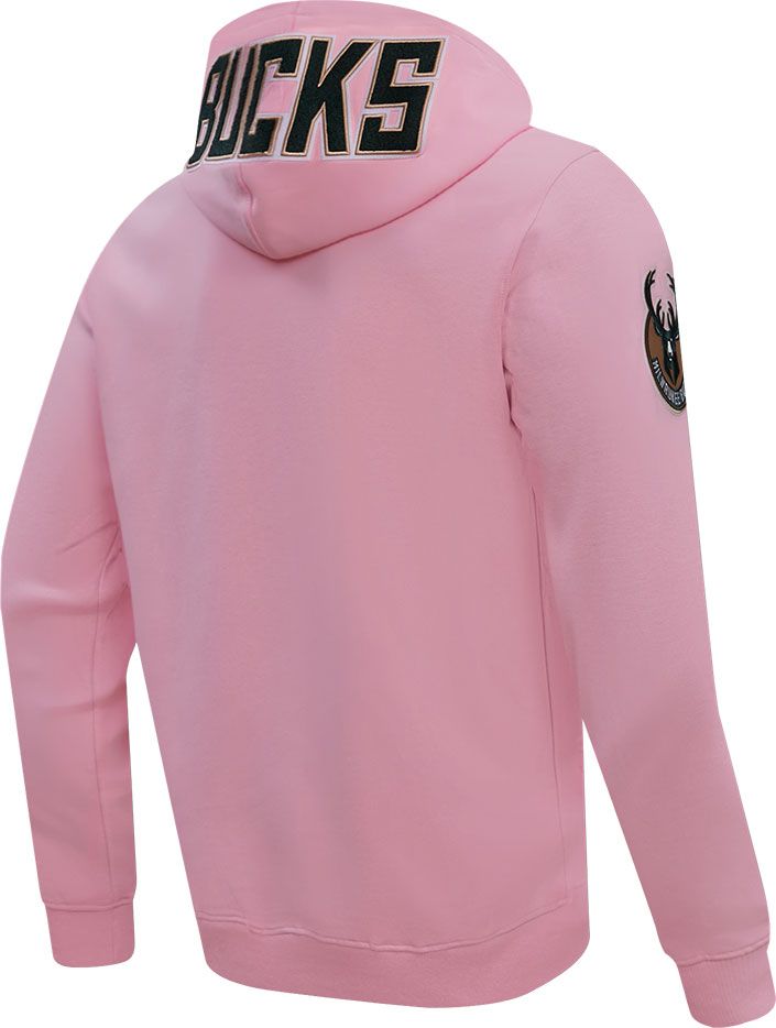 Pro Standard Men's Milwaukee Bucks Pink Chenille Pullover Hoodie product image