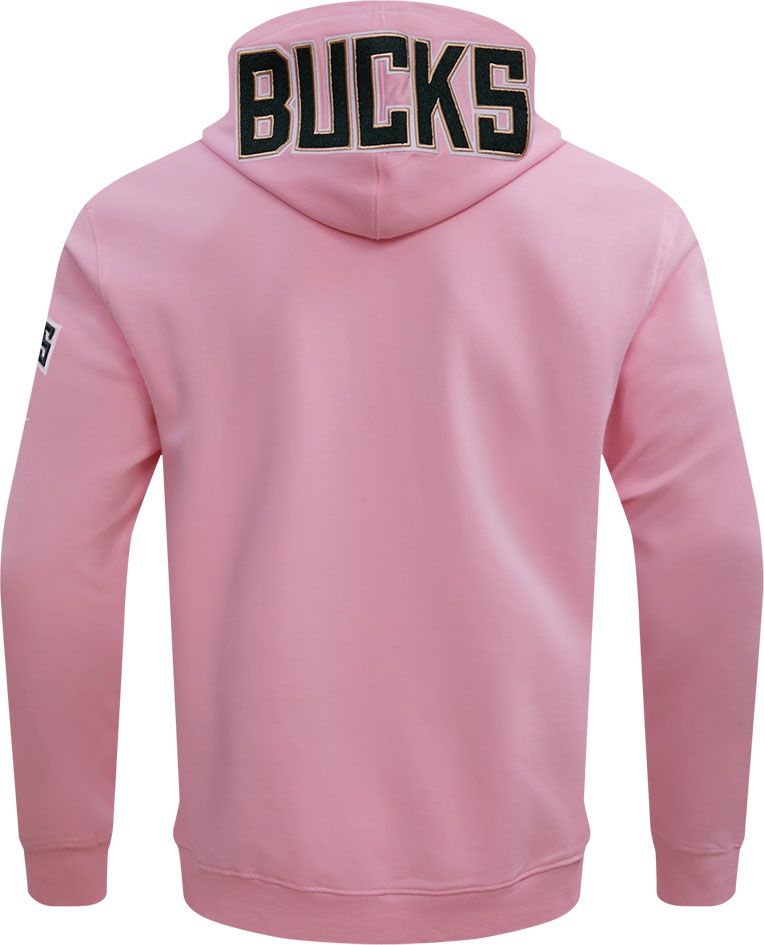 Pro Standard Men's Milwaukee Bucks Pink Chenille Pullover Hoodie product image