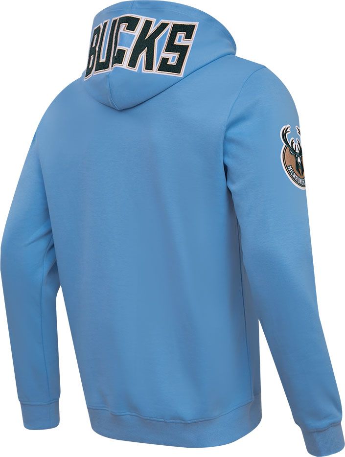 Pro Standard Men's Milwaukee Bucks Blue Chenille Pullover Hoodie product image