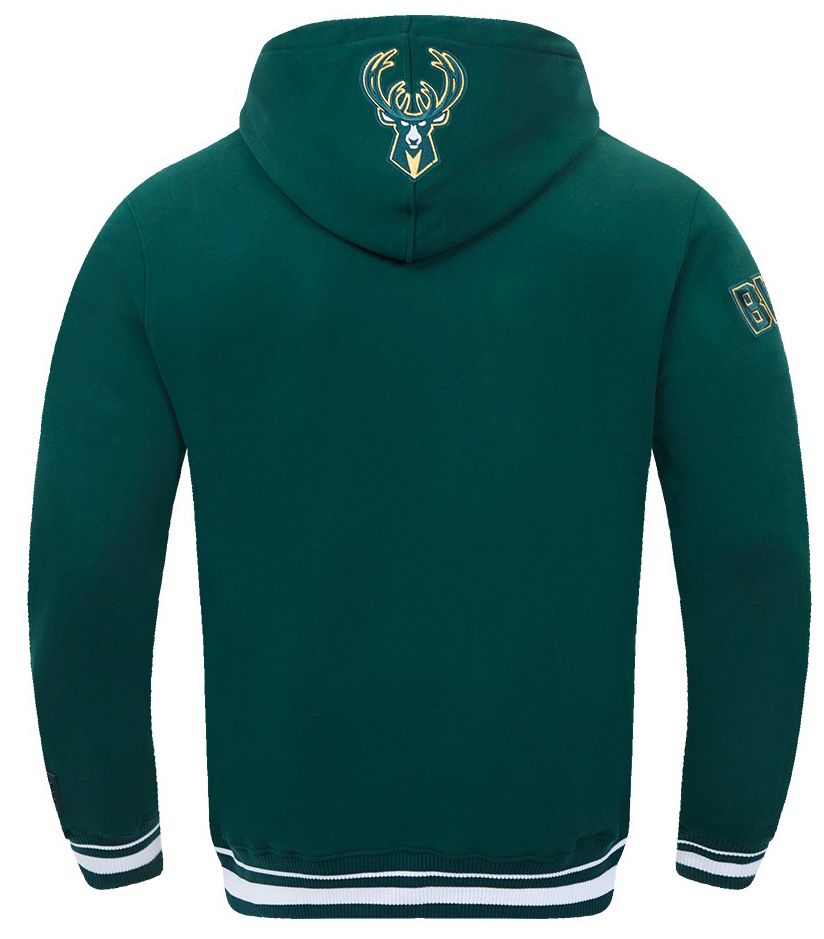Pro Standard Men's Milwaukee Bucks Green Script Tail Fleece Pullover Hoodie product image