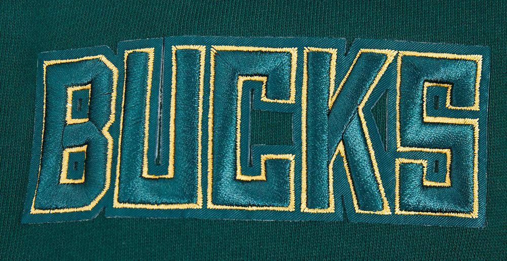 Pro Standard Men's Milwaukee Bucks Green Script Tail Fleece Pullover Hoodie product image