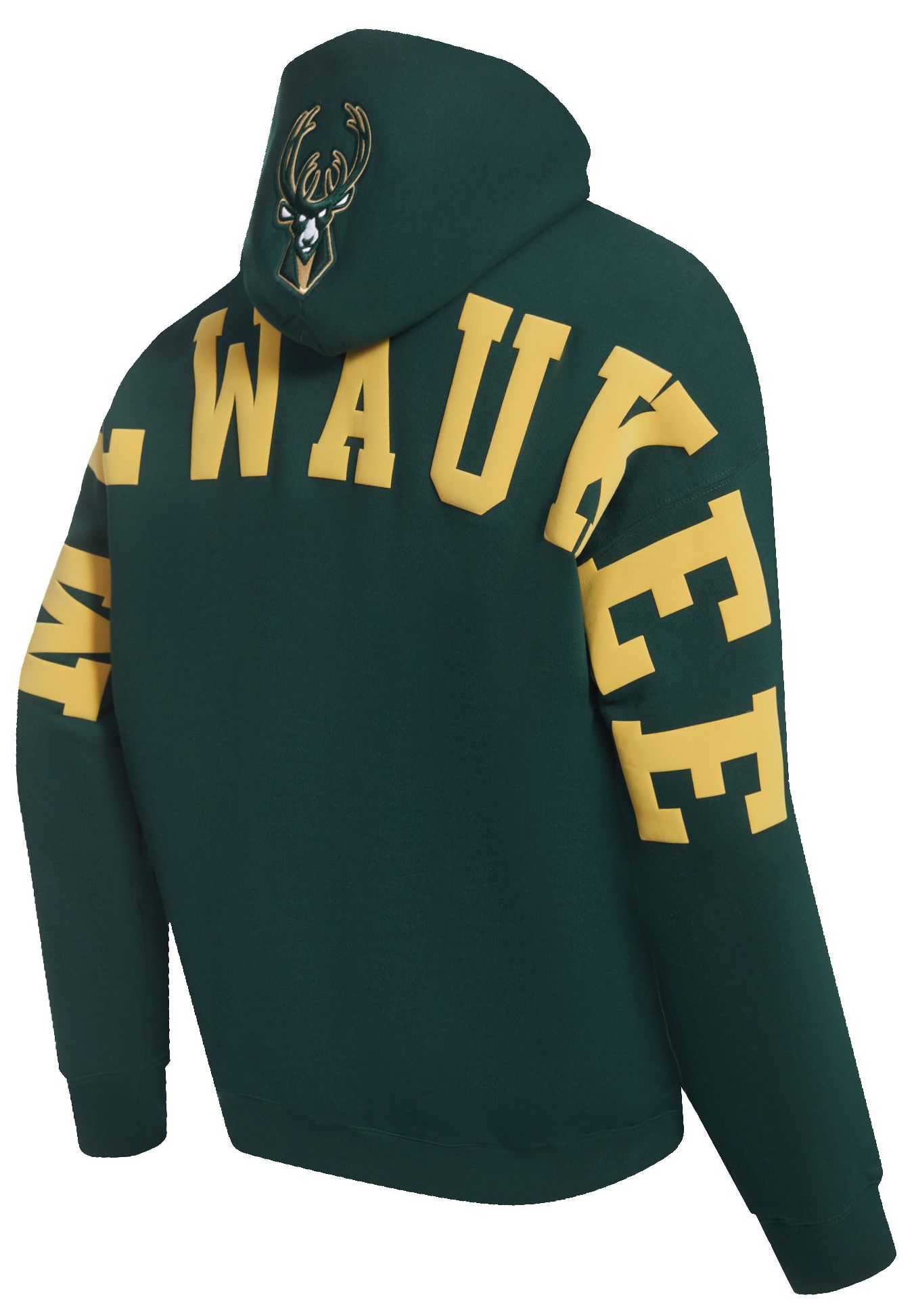 Pro Standard Men's Milwaukee Bucks Green Wingspan Drop Shoulder Hoodie product image