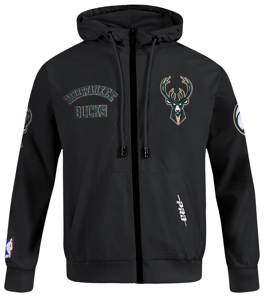 Pro Standard Men's Milwaukee Bucks Black Wind Suit Full Zip Hoodie product image