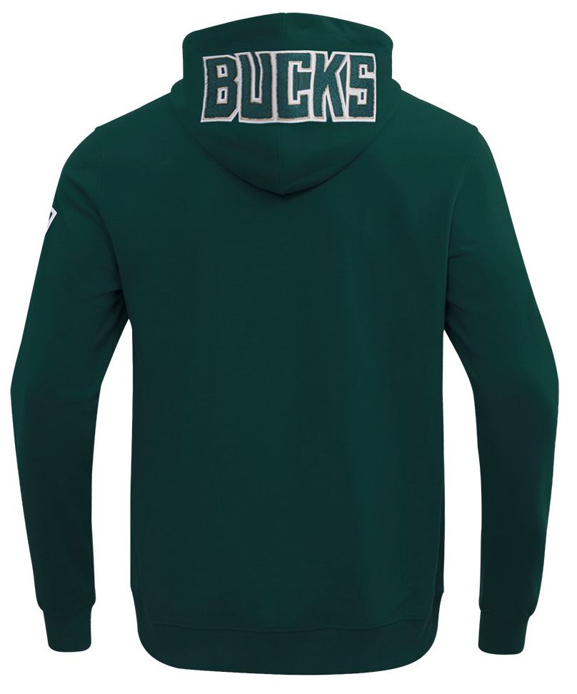 Pro Standard Men's Milwaukee Bucks Green Classic Chenille Full-Zip Hoodie product image