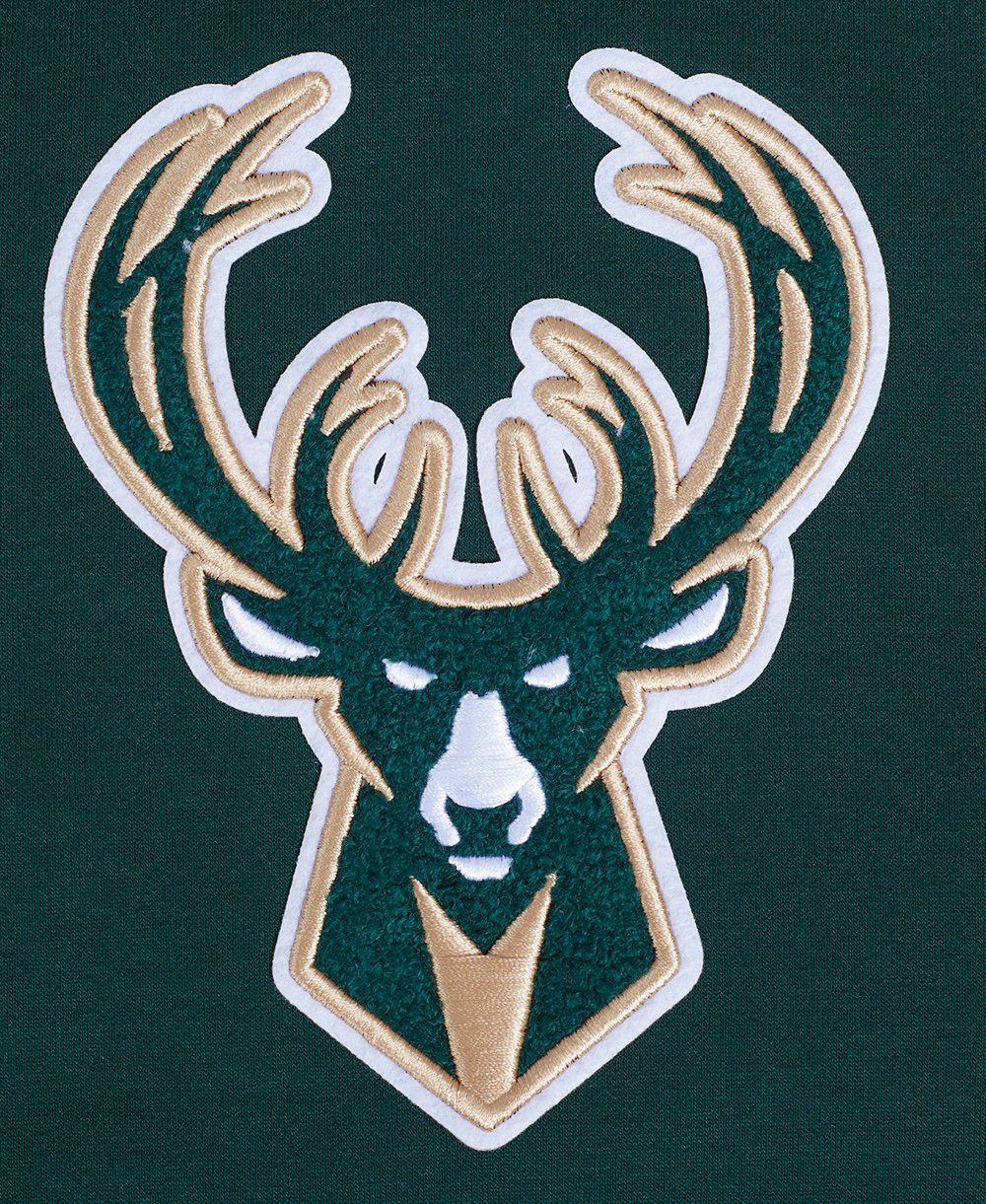 Pro Standard Men's Milwaukee Bucks Green Classic Chenille Full-Zip Hoodie product image