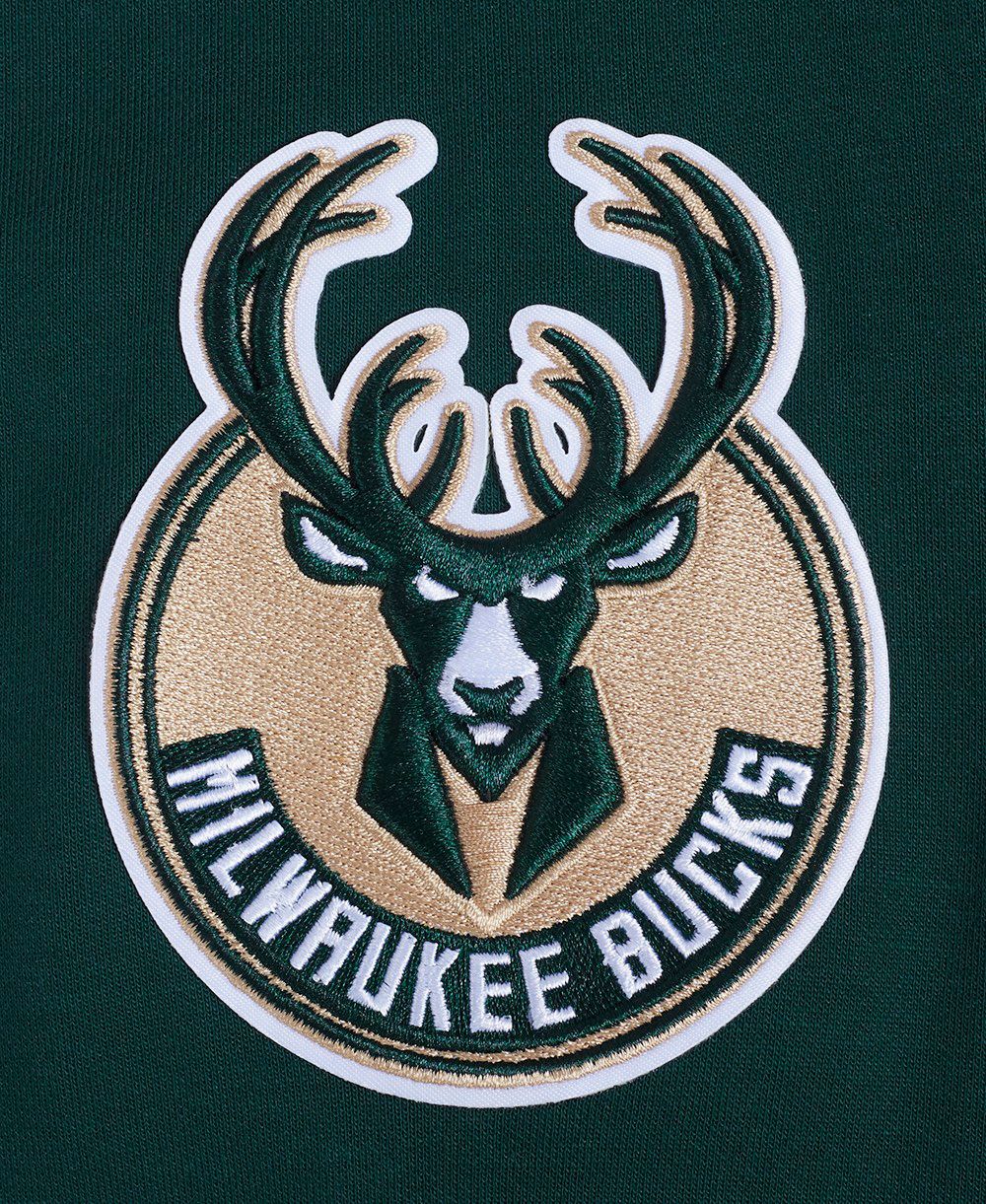 Pro Standard Men's Milwaukee Bucks Green Classic Chenille Full-Zip Hoodie product image