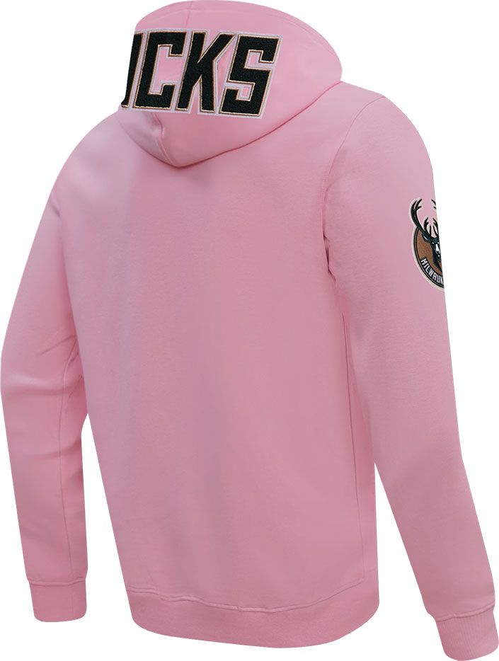 Pro Standard Men's Milwaukee Bucks Pink Chenille Full Zip Hoodie product image