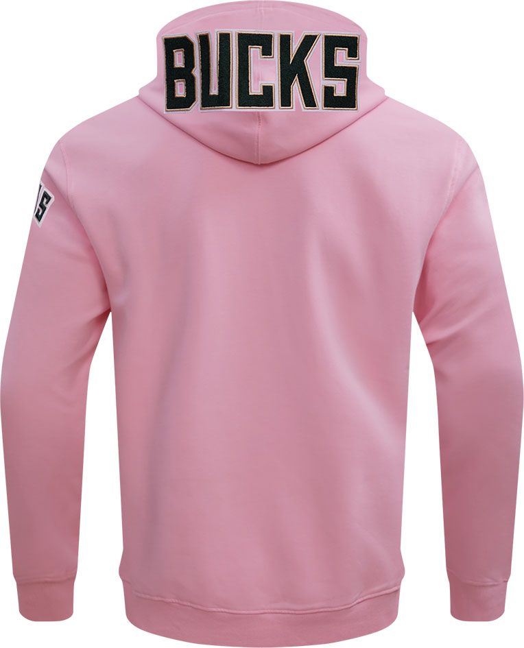 Pro Standard Men's Milwaukee Bucks Pink Chenille Full Zip Hoodie product image