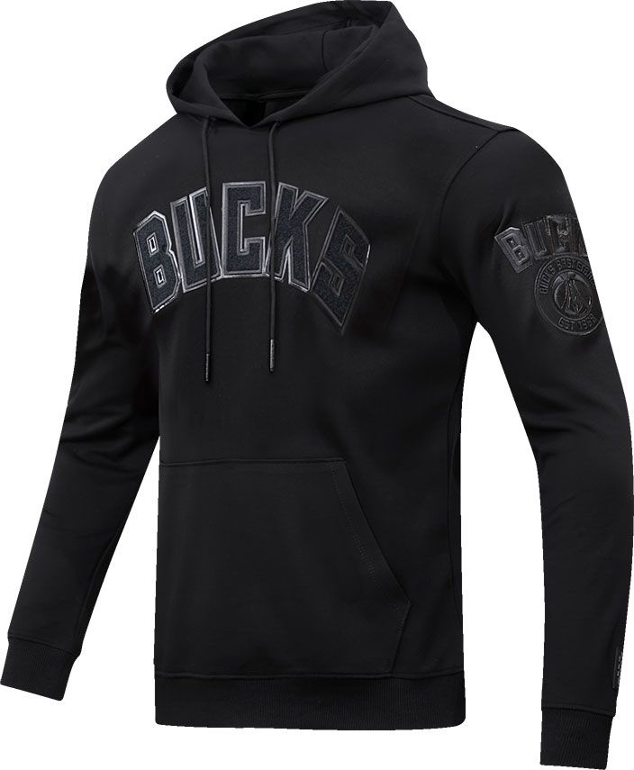 Pro Standard Men's Milwaukee Bucks Black Logo Hoodie product image