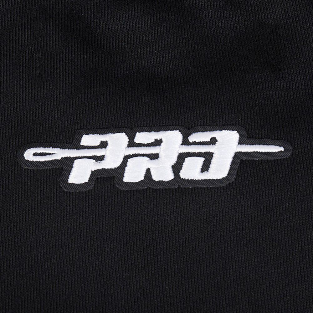 Pro Standard Men's Milwaukee Bucks Black Mash Up Ribbed Fleece Crewneck Sweatshirt product image