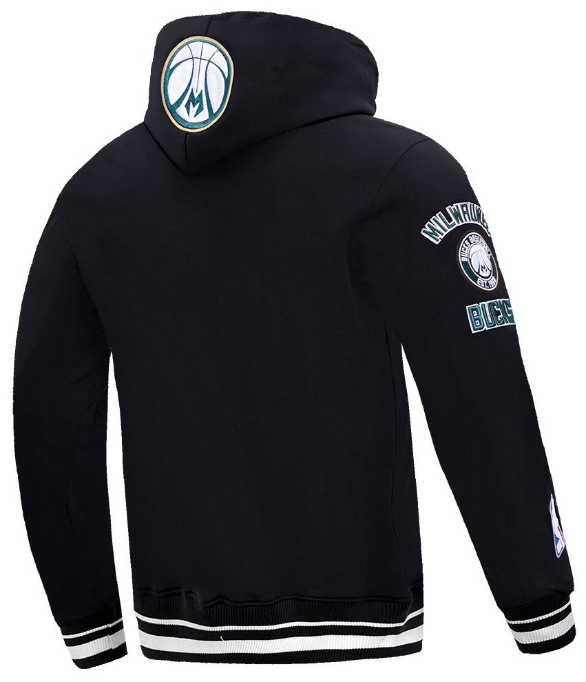 Pro Standard Men's Milwaukee Bucks Black Classic Fleece Hoodie product image