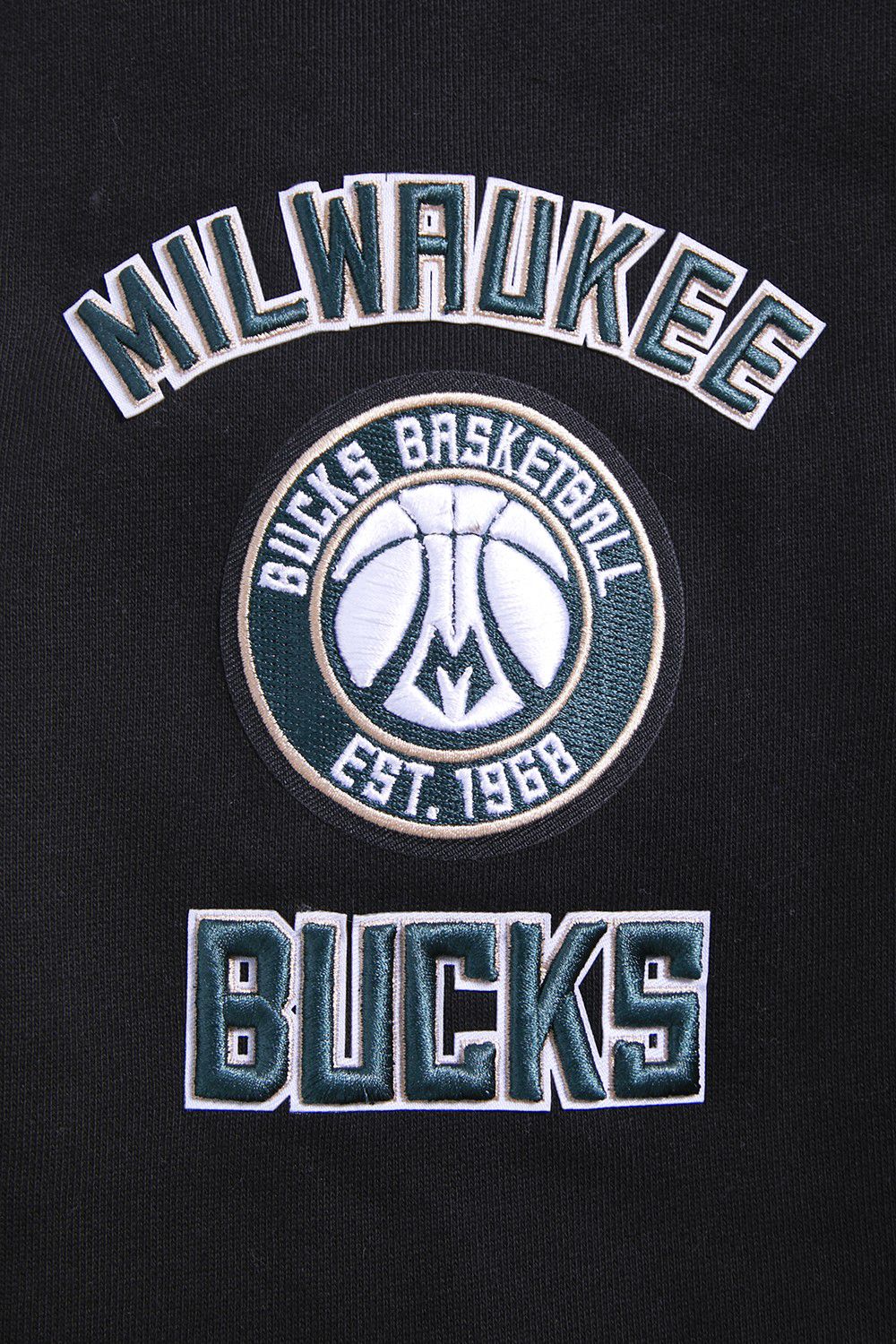 Pro Standard Men's Milwaukee Bucks Black Classic Fleece Hoodie product image