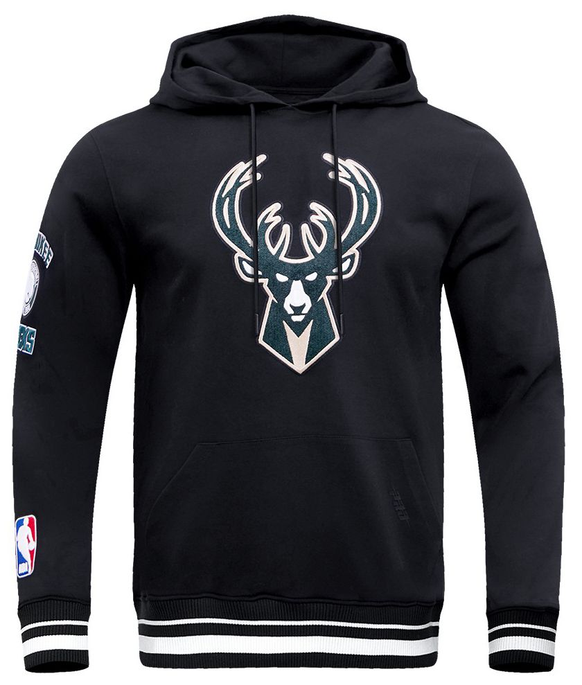 Pro Standard Men's Milwaukee Bucks Black Classic Fleece Hoodie product image