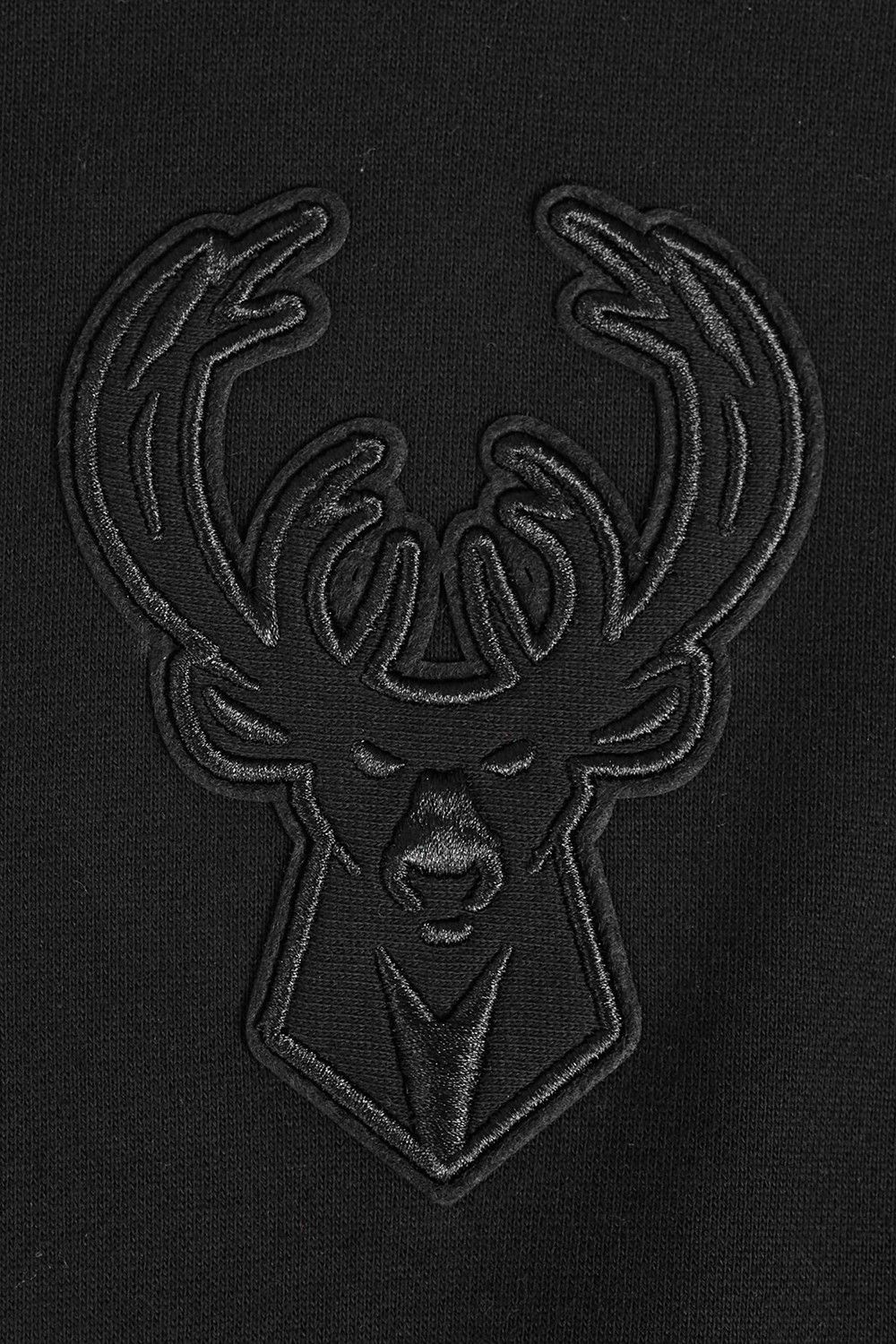 Pro Standard Men's Milwaukee Bucks Black Neutral Drop Shoulder Fleece Hoodie product image